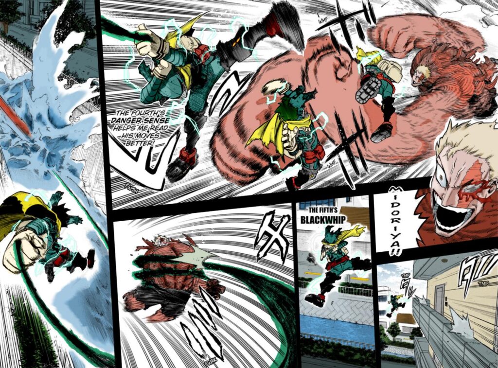 action sequence panels