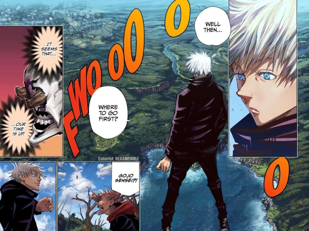 jjk colored manga panels