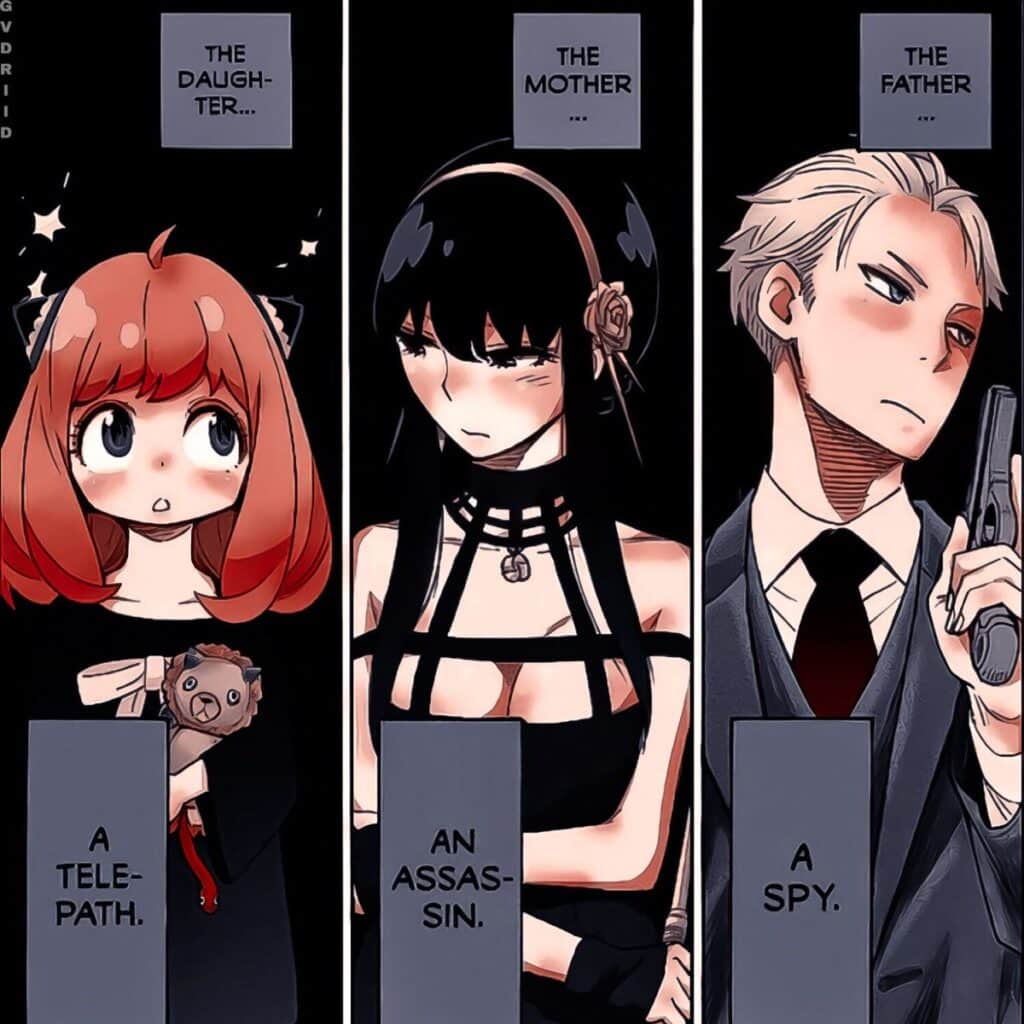 spy x family manga panels
