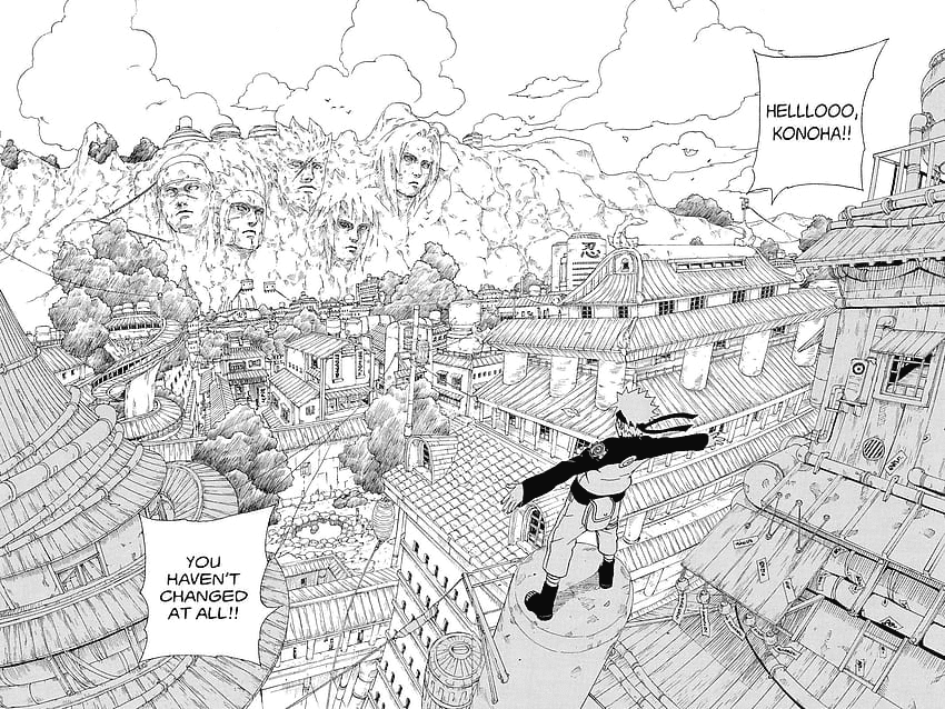 naruto comes back to the village manga