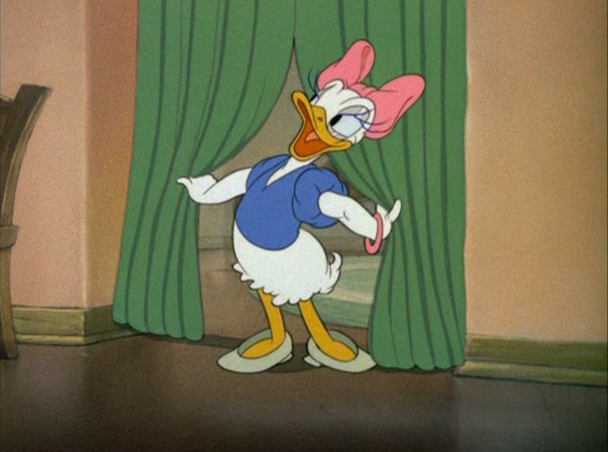 daisy in mr. duck steps out
